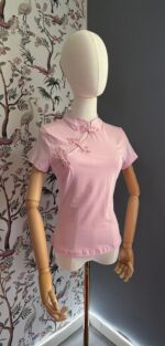 Maglia Orientale Rosa Cipria Lumina – Made in Italy - Image 2