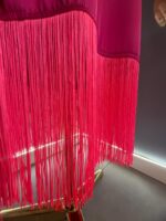 Abito Satinato con Frange Fucsia Please – Made in Italy - Image 3