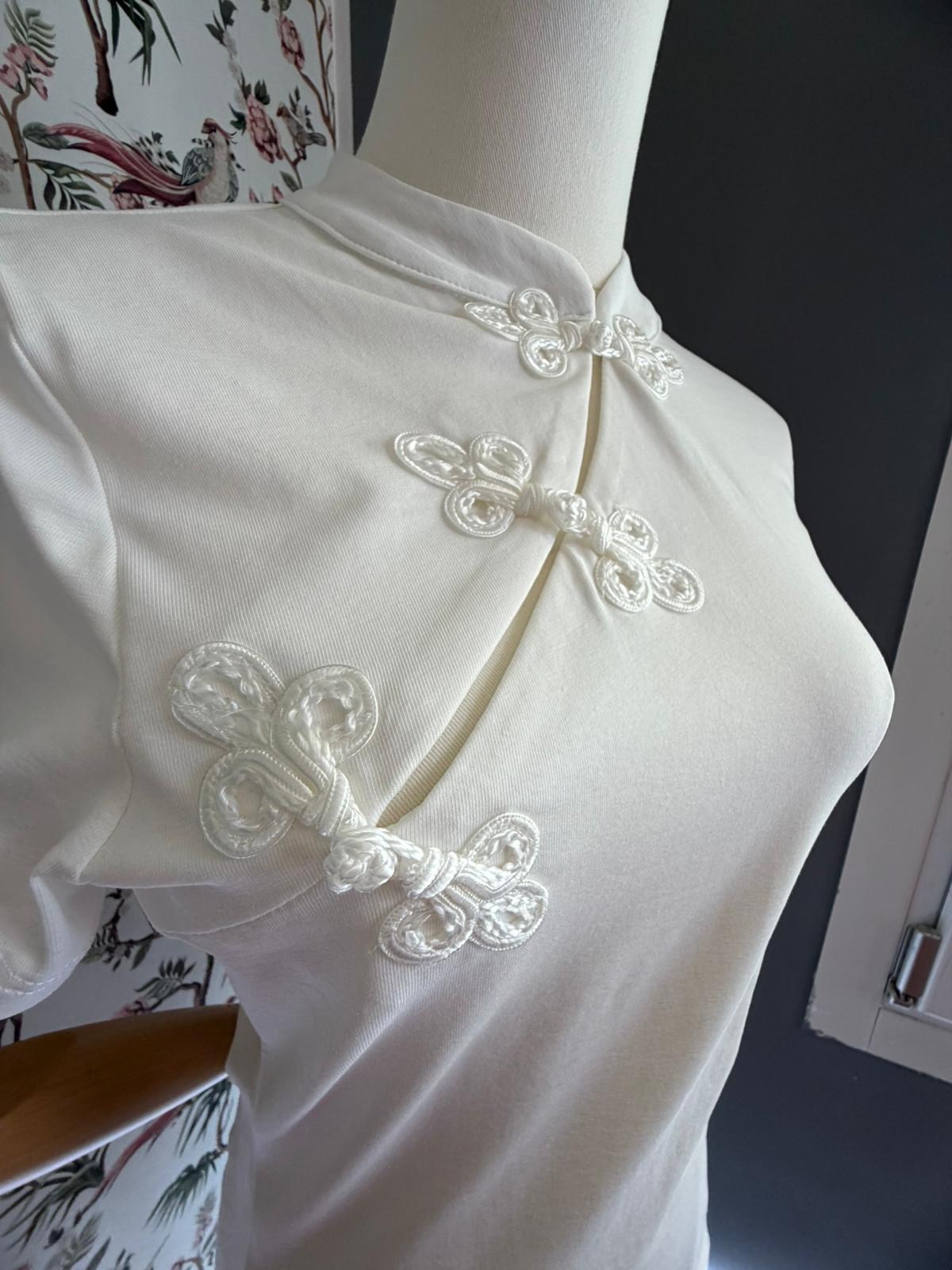 ----- Maglia Orientale Bianca Lumina – Made in Italy - Image 1