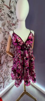 Abito Babydoll Fantasia Fucsia Silvian Heach - Image 3